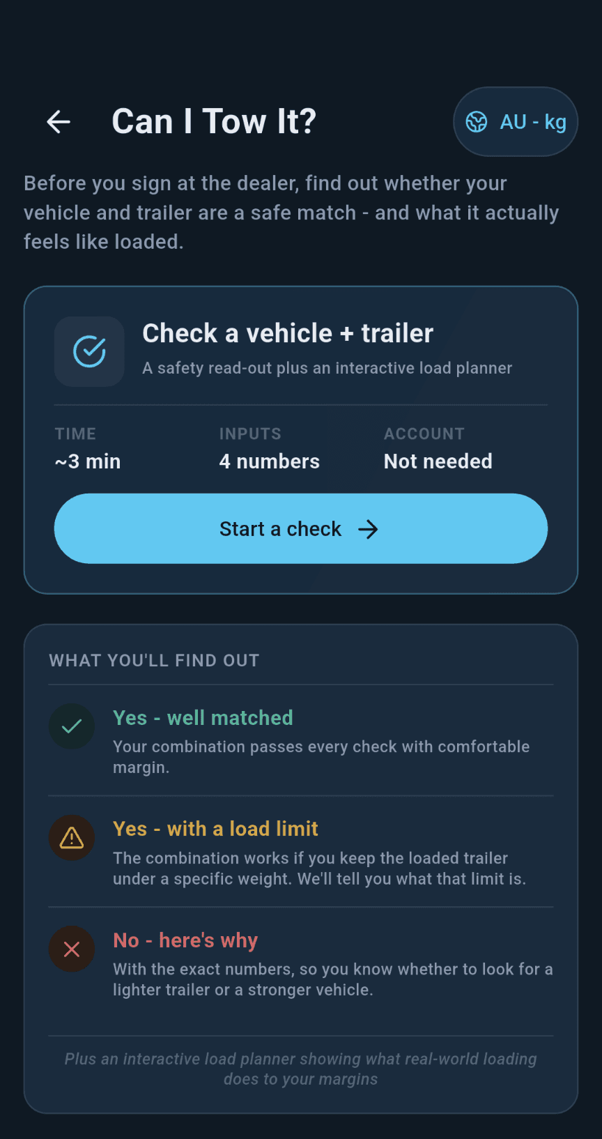 loadmate app — Get the answer before you commit