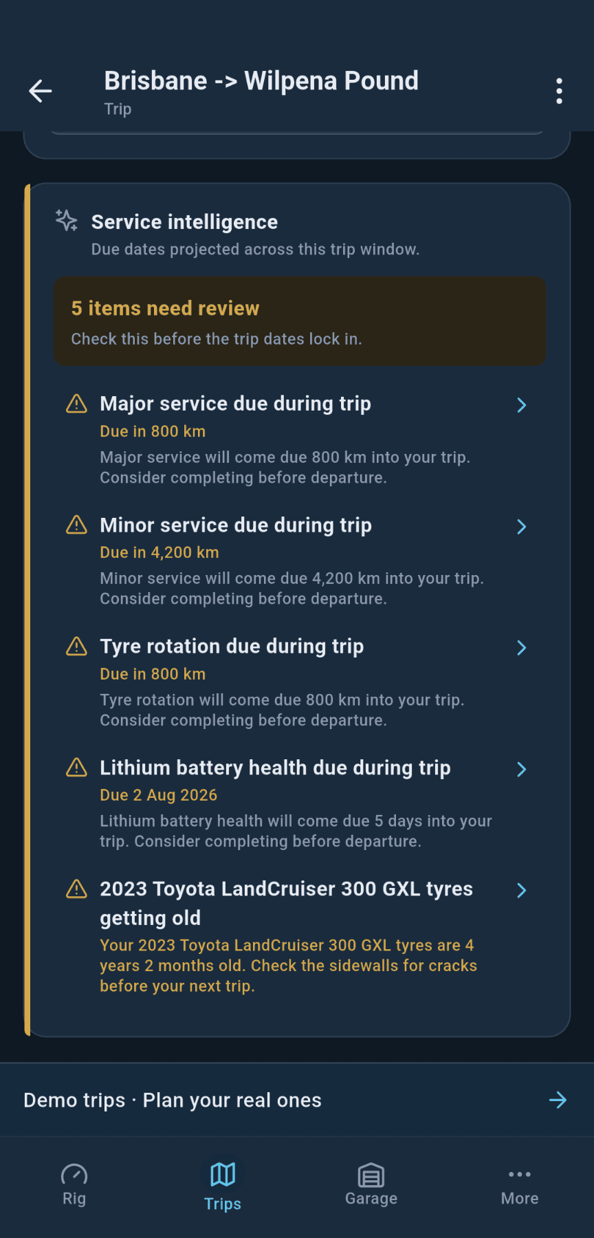 loadmate app — Leave with nothing overdue